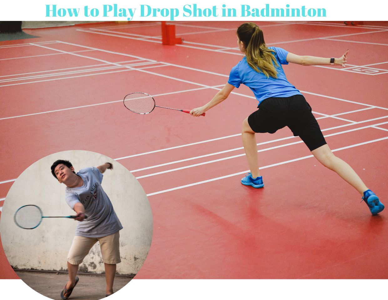 Drop Shot in Badminton